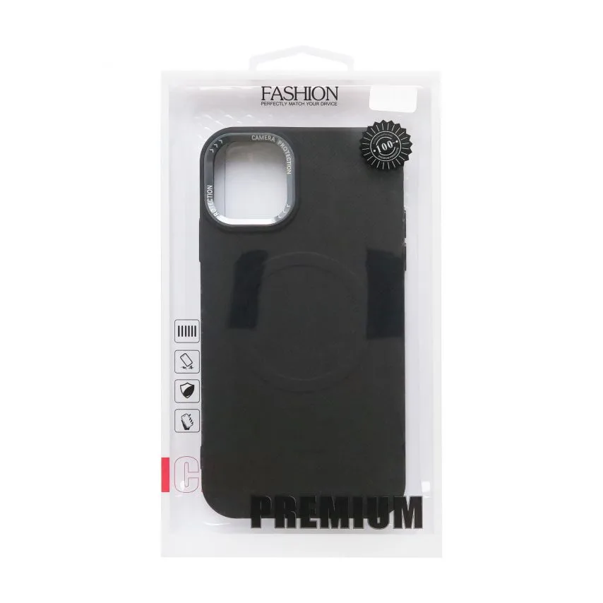 Чохол MagSafe Textured для iPhone 14 Pro силікон чорний