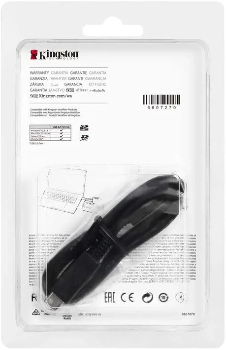 Кардрідер Kingston USB 3.2 Type-C > 2xSD UHS-II Workflow Срібний