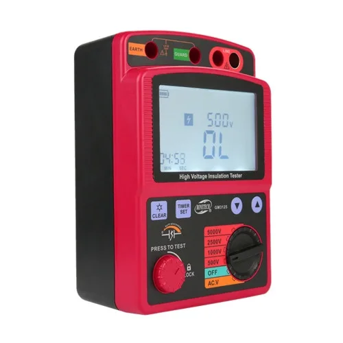 Цифровий мегаомметр Benetech GM3125 0-1000 ГΩ тестова напруга до 5000 В
