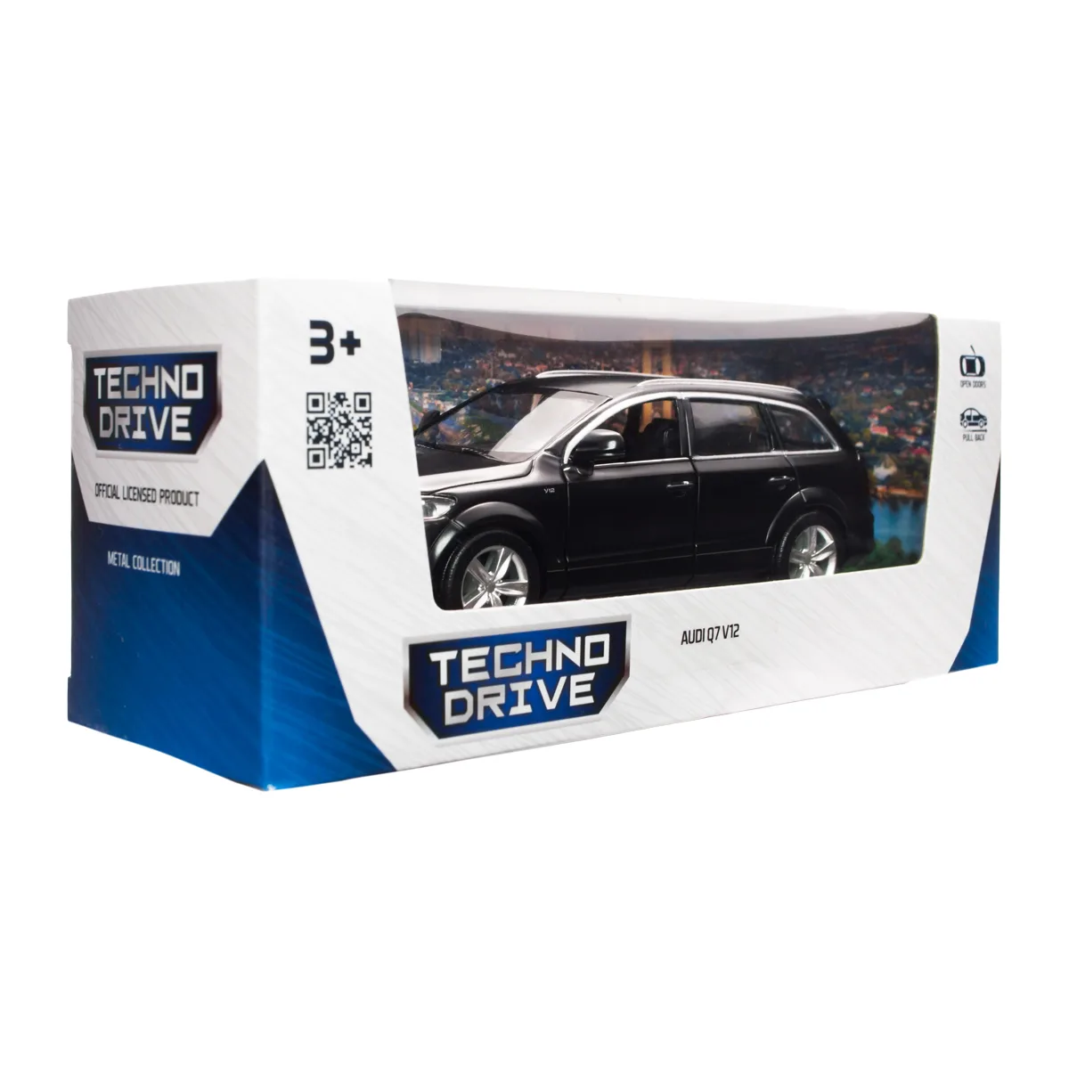 Автомодель TechnoDrive металл 1:40 черная