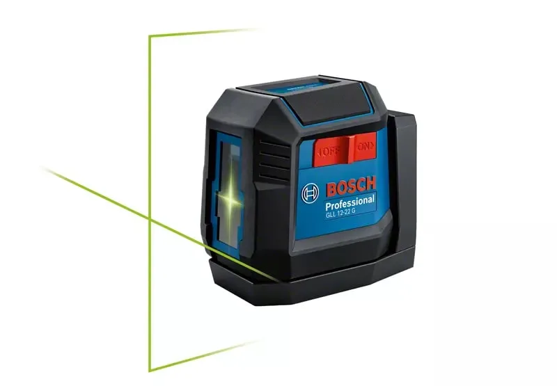 Лазерный уровень Bosch Professional GLL 12-22 G до 12м, точность 03мм/м, зеленый лазер, в комплекте чехол, вес 035кг