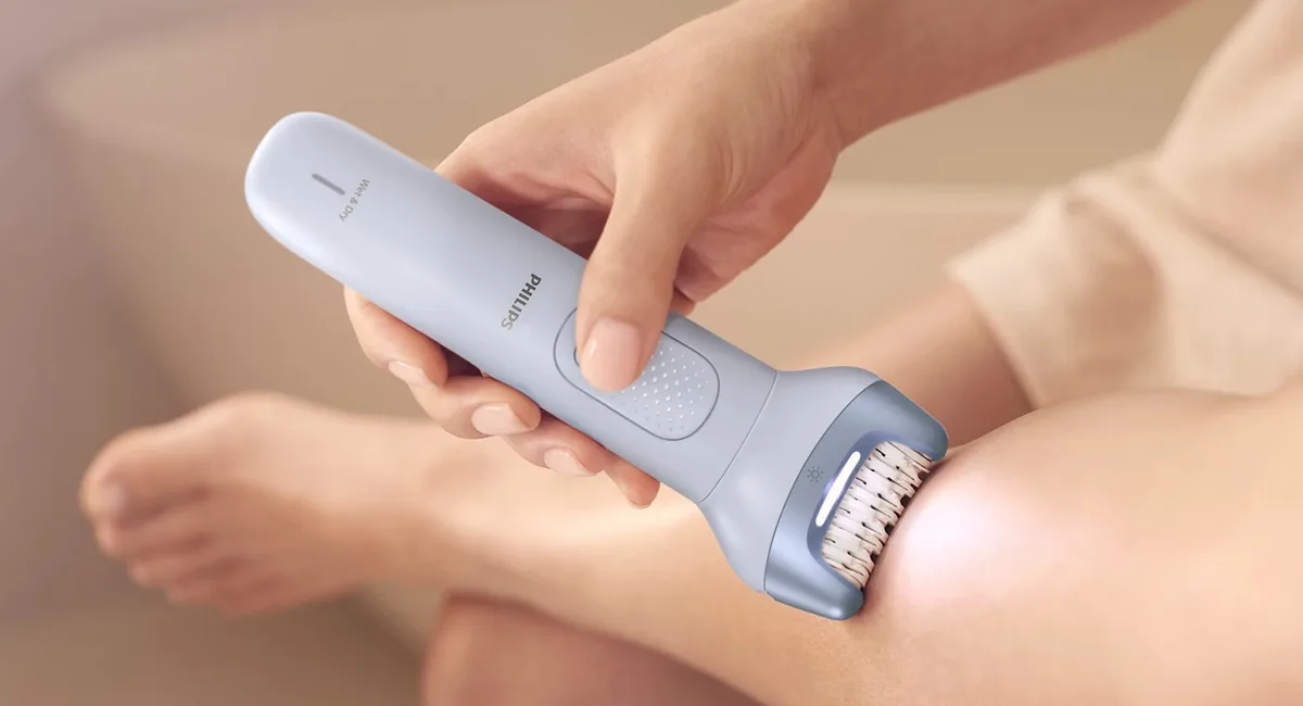 Епілятор Philips пінцетний вологий сухий акумуляторний блакитний