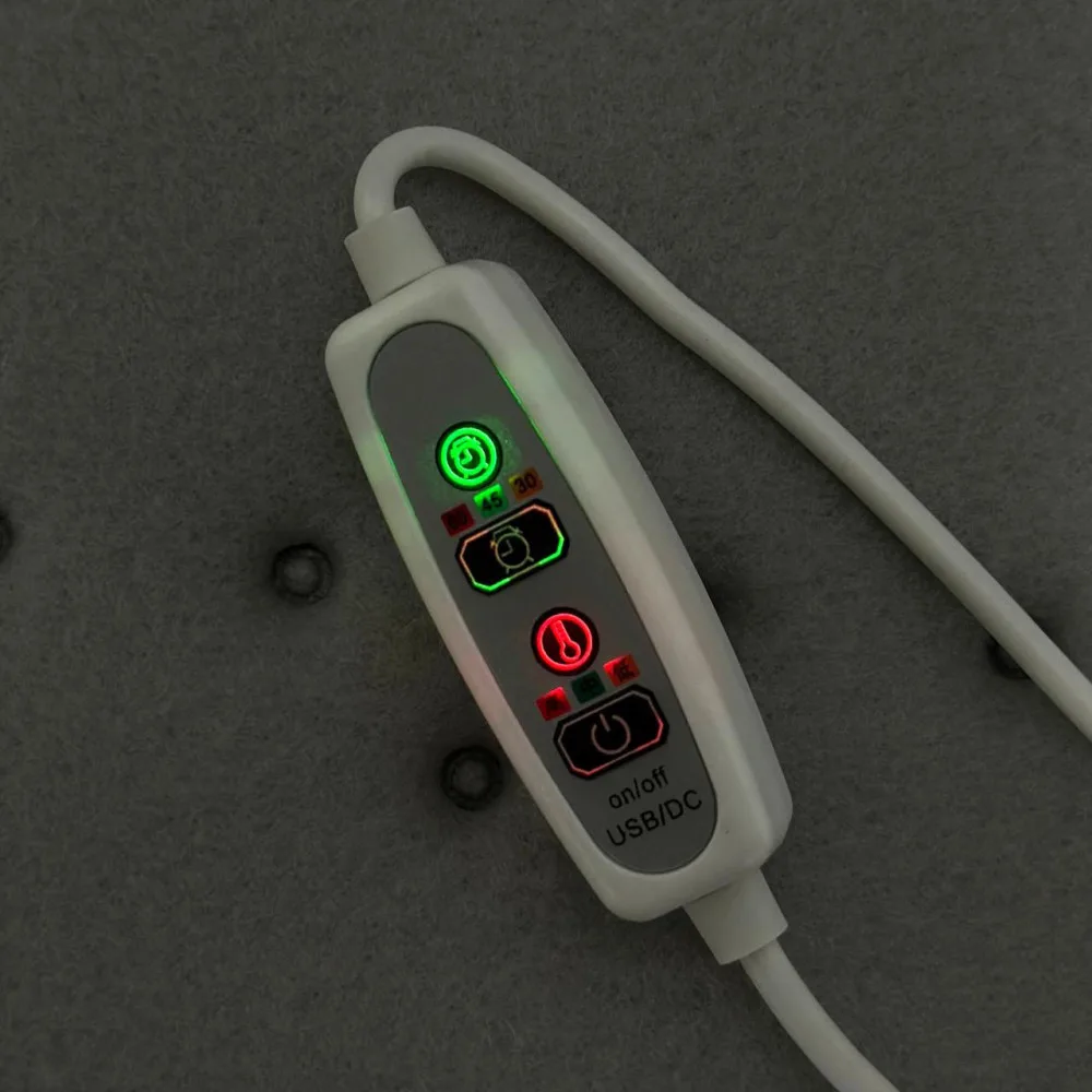 USB подушка с подогревом 45х45 см паралон 3 режима с таймером 55 градусов