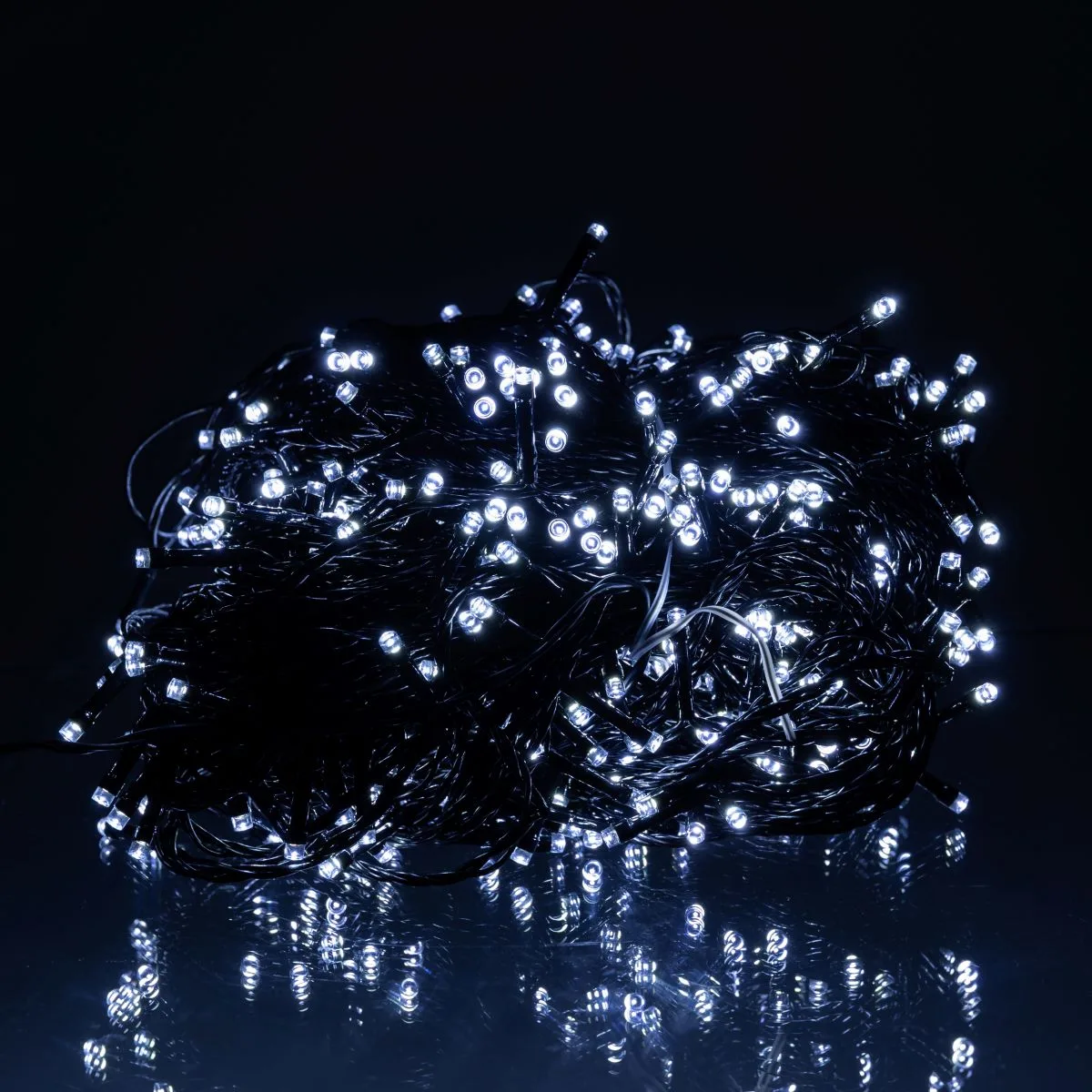Гірлянда світлодіодна 50 м 500 LED чорний провід білий