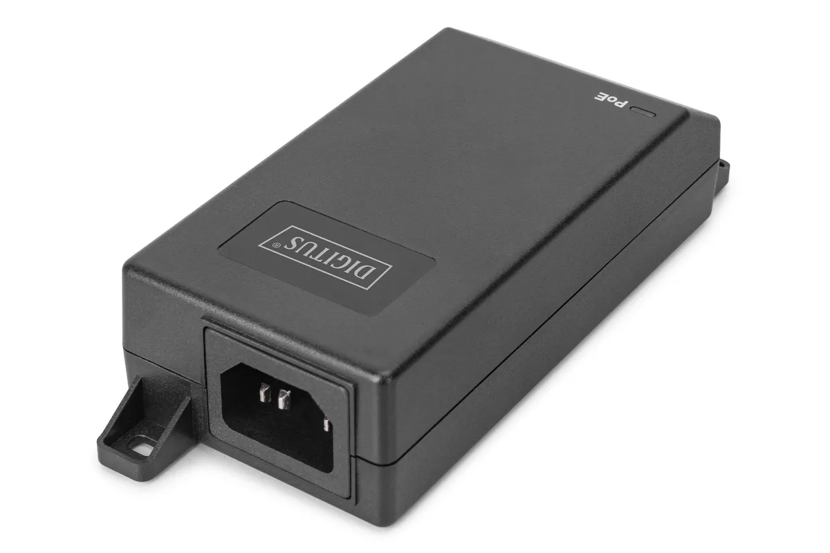 PoE-Інжектор DIGITUS PoE+ 802.3at, 10/100/1000 Mbps, Output max. 48V, 30W, чорний