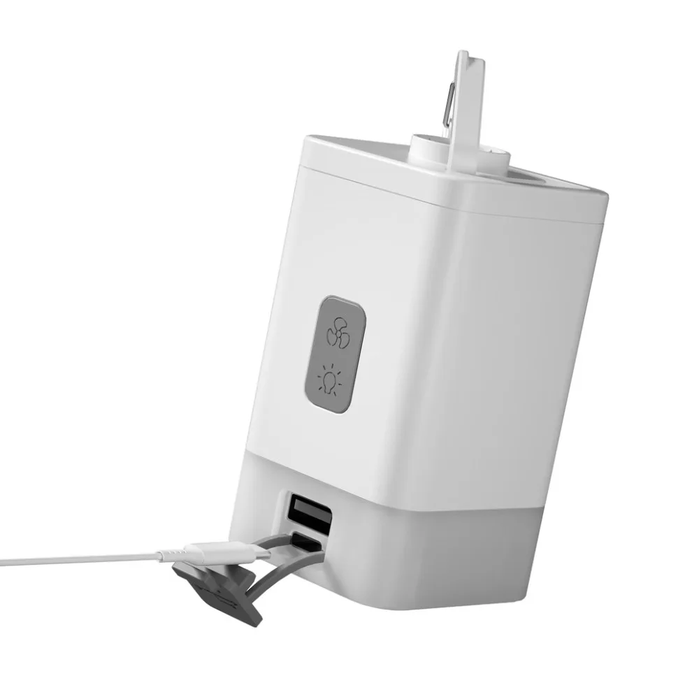 Насос-ліхтар Powerbank Flextail ABS 5,5х5х9 см Білий