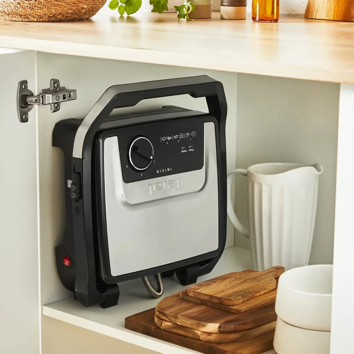 Гриль Tefal металл черный 2000Вт 3 температурных режима