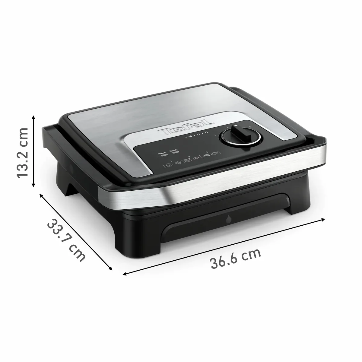 Гриль Tefal металл черный 2000Вт 3 температурных режима