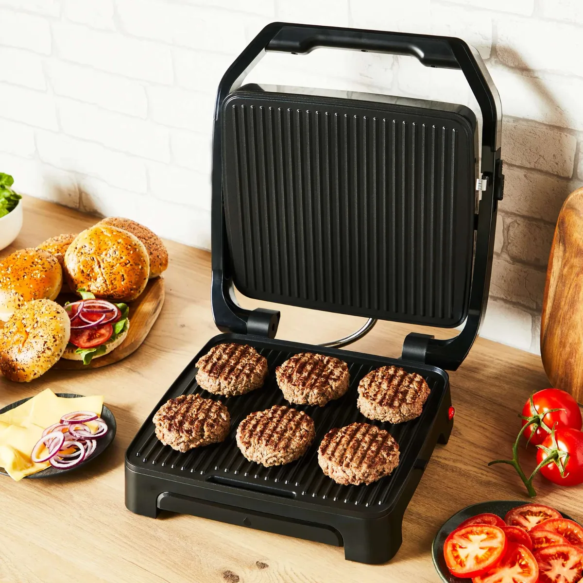 Гриль Tefal металл черный 2000Вт 3 температурных режима