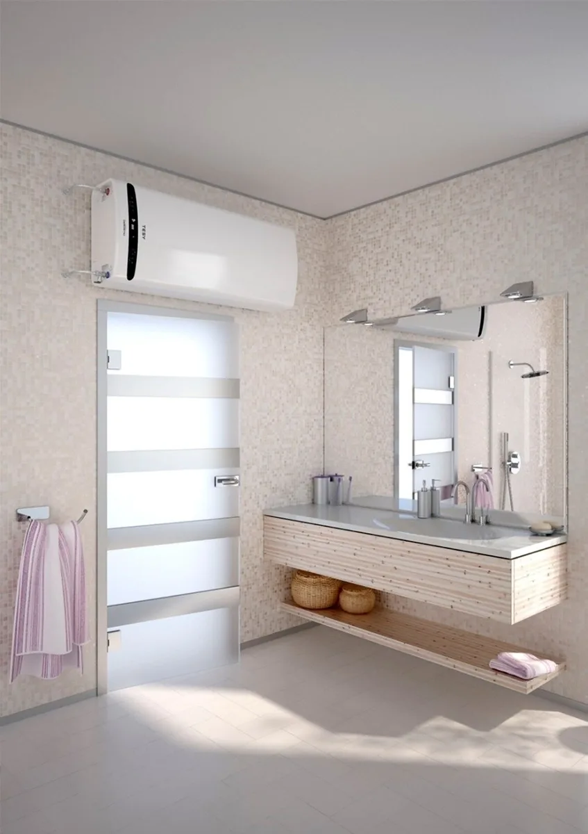 Електричний водонагрівач TESY Bellissimo Cloud плоский GCR 1002722 E31 ECW Wi-Fi, 100 л, 2,2 кВт, універсальний монтаж, електрични