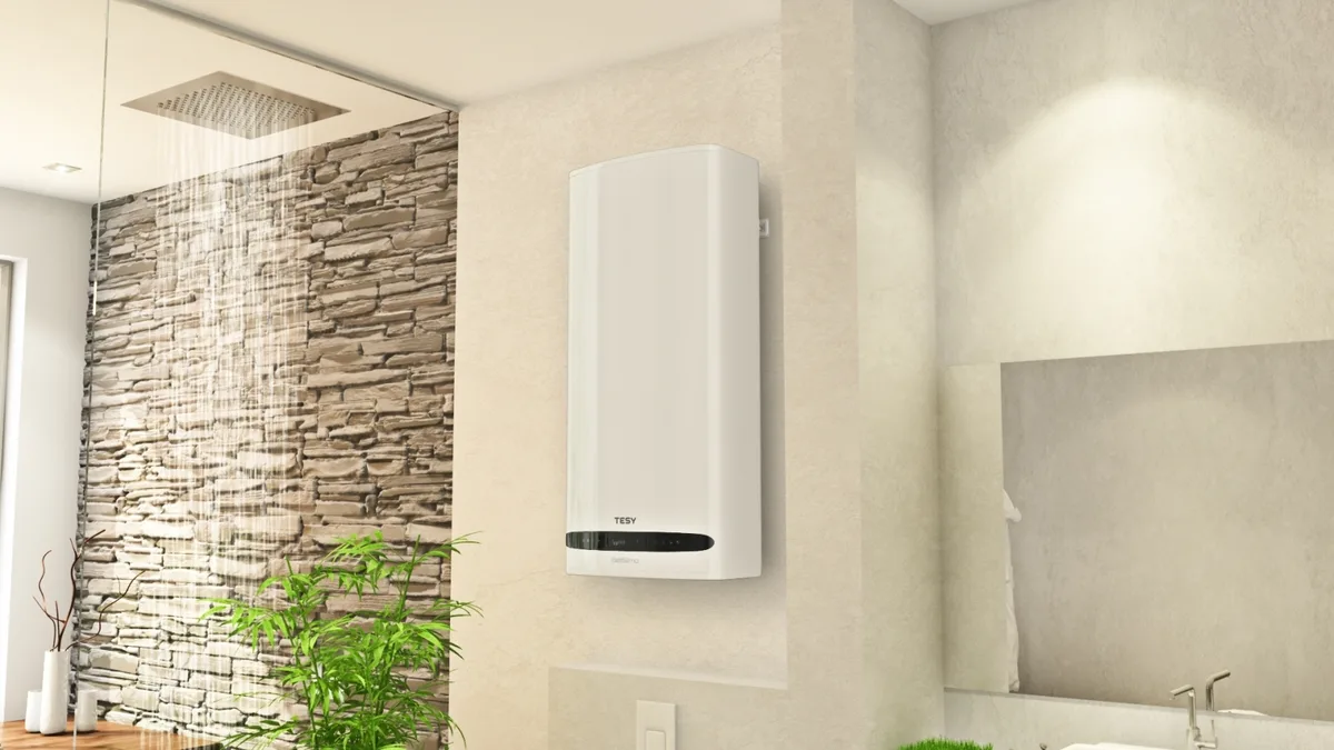 Електричний водонагрівач TESY Bellissimo Cloud плоский GCR 1002722 E31 ECW Wi-Fi, 100 л, 2,2 кВт, універсальний монтаж, електрични
