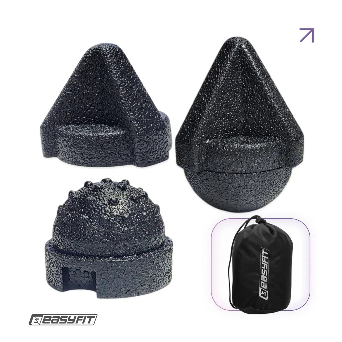 Набір масажерів EasyFit EPP 4 шт 35х70 55х70 61х68 72х68 мм