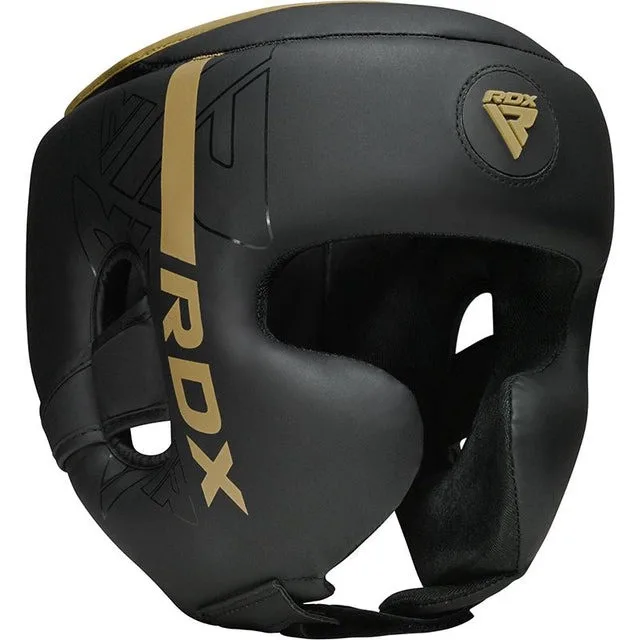 Боксерський шолом RDX Inc PU-шкіра XL Золотистий
