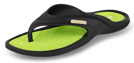 Шльопанці Aqua Speed ПВХ 25 чорний салатовий