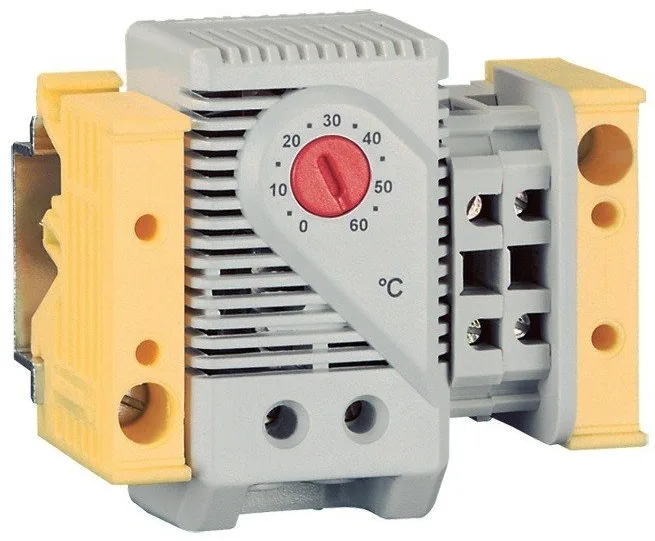 Термостат ZPAS 220V, AC, 6А, розмикаючий, на DIN рейці,  для обігрівача