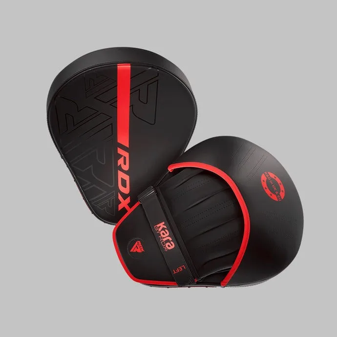 Лапи боксерські RDX штучна шкіра 23,5 см червоні