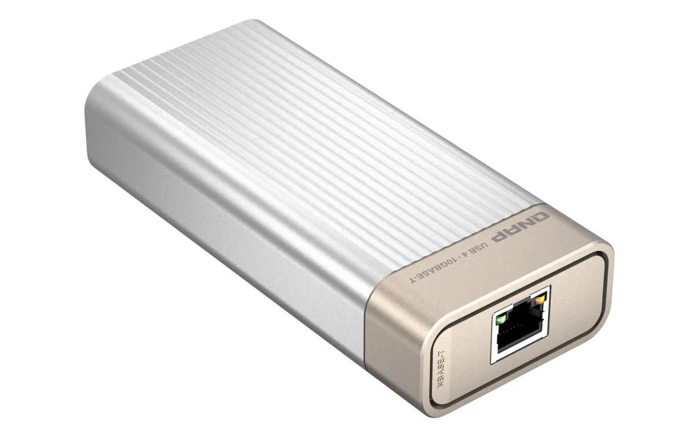 Адаптер QNAP USB 4 10GbE RJ45 зовнішній 56х67х124 мм чорний