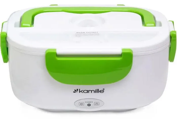 Ланч-бокс Kamille пластиковий 450 мл 650 мл зелений з підігрівом 220V