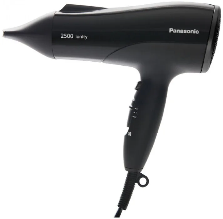 Фен Panasonic для подорожей, 2500Вт, 3 швидкості, іонізація, холодний обдув, чорний.