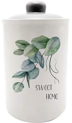Банка для сипучих продуктів Sweet Home керамічна 950 мл Флора