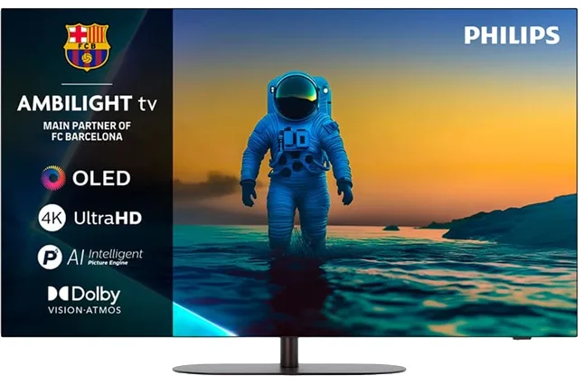 LED-телевізор Philips OLED 65 дюймів Чорний 4K UHD 144 Гц Smart TV