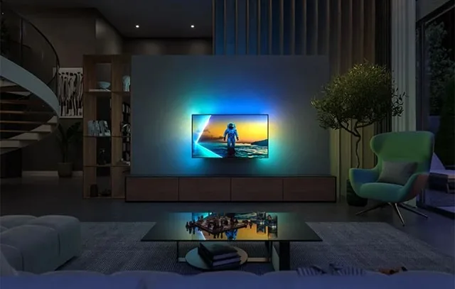 LED-телевізор Philips OLED 65 дюймів Чорний 4K UHD 144 Гц Smart TV