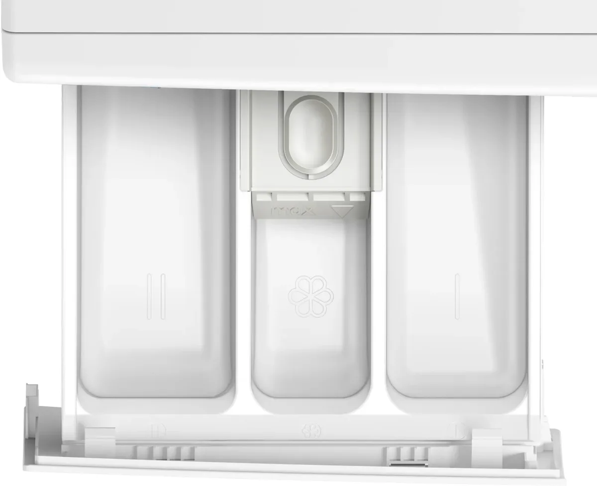 Прально-сушильний апарат Bosch фронтального завантаження, 8(5)кг, 1400 об/хв, клас E, 59 см, з дисплеєм, білий.