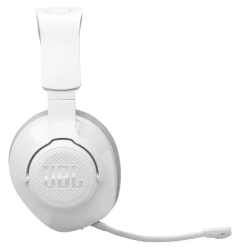 На русский язык это переводится как: "Наушники JBL Беспроводные Полноразмерные Пластиковые Белые".