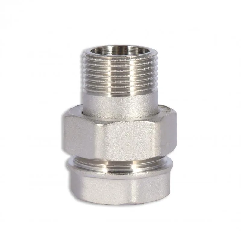 Згин Американка 1/2" латунный никелированный Thermo Alliance Forte