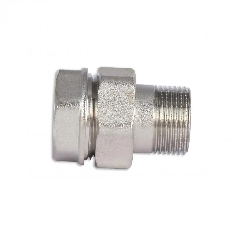 Згин Американка 1/2" латунный никелированный Thermo Alliance Forte
