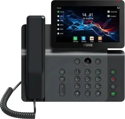 Телефон IP Fanvil V66 2xGE LAN, 1xUSB-A, BT5.4, Wi-Fi, 20 SIP line, SW Linux, PoE, 7" кольоровий тач-дисплей, 116 DSS клавіш