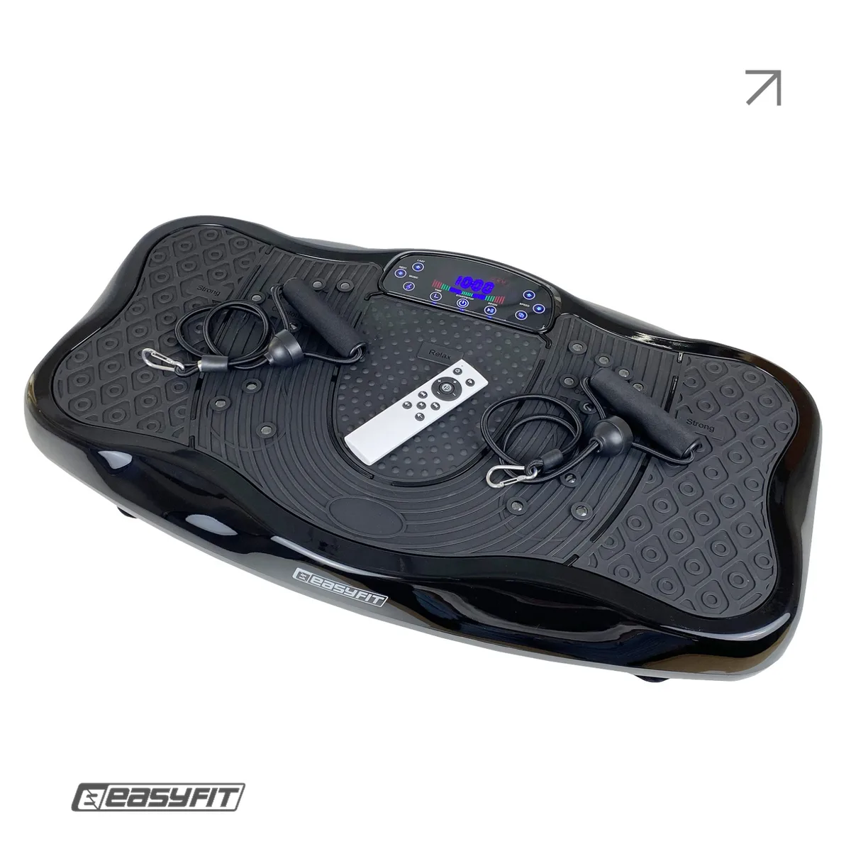 Віброплатформа EasyFit ABS-пластик 76,5х43х15 см Чорна