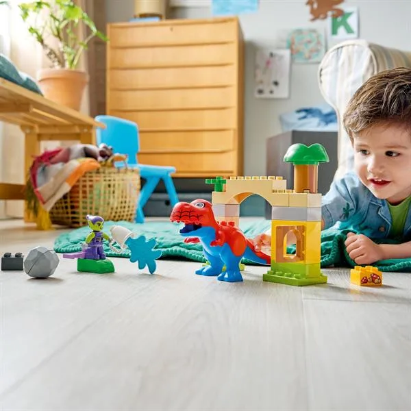Конструктор LEGO DUPLO 25 деталей Динозавр Спайді Рекс проти Зеленого Гобліна