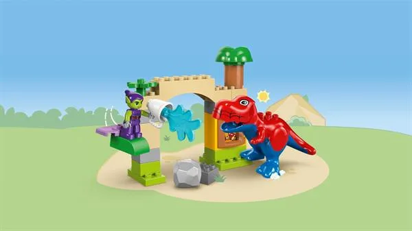Конструктор LEGO DUPLO 25 деталей Динозавр Спайді Рекс проти Зеленого Гобліна