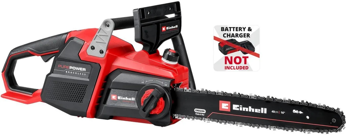 Акумуляторна ланцюгова пила Einhell Professional GP-LC 36/40 Li BL - Solo PXC 36В, 40 см, швидкість 19 м/с, вага 4.8 кг, без акуму