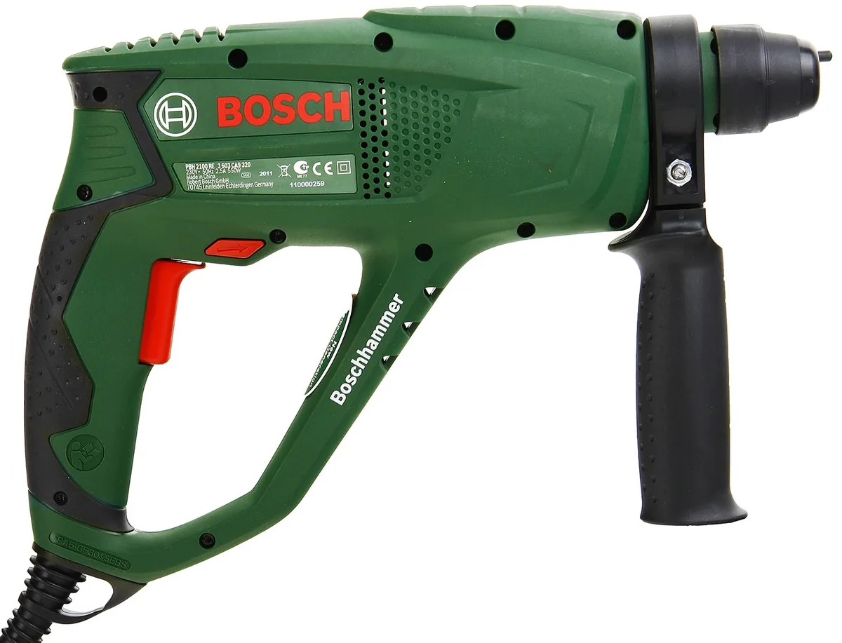 Перфоратор Bosch PBH 2100 RE SDS-plus 550 Вт 17 Дж 22 кг