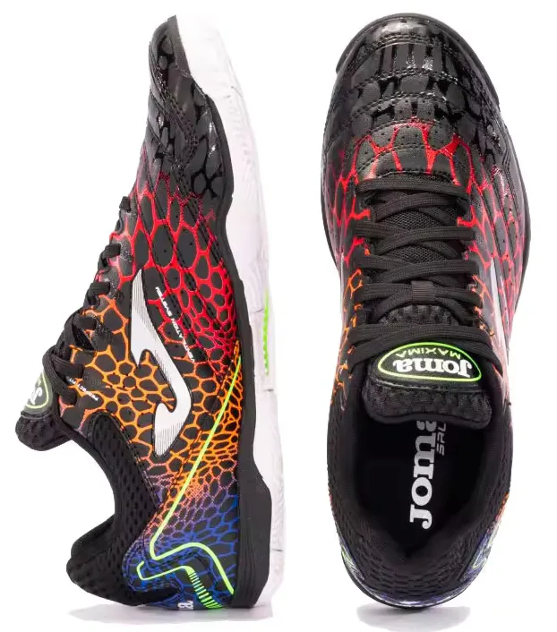 Футзалки Joma фібіртек 45 чорний червоний Чоловічі