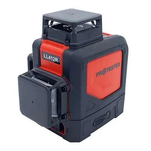 Лазерний рівень 3D PROTESTER LL412R 3x360° червоний 110х90х115 мм IP54 0,5 кг