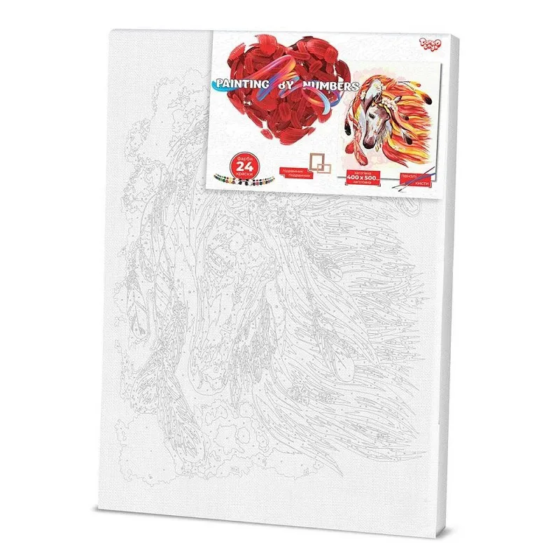 Картина по номерам Danko Toys акрил 40x50 см Кінь