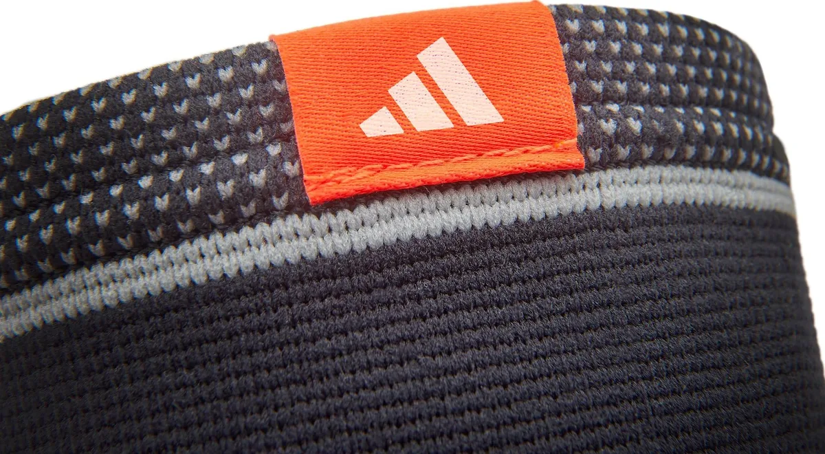 Фіксатор ліктя Adidas поліамід еластан M чорний сірий