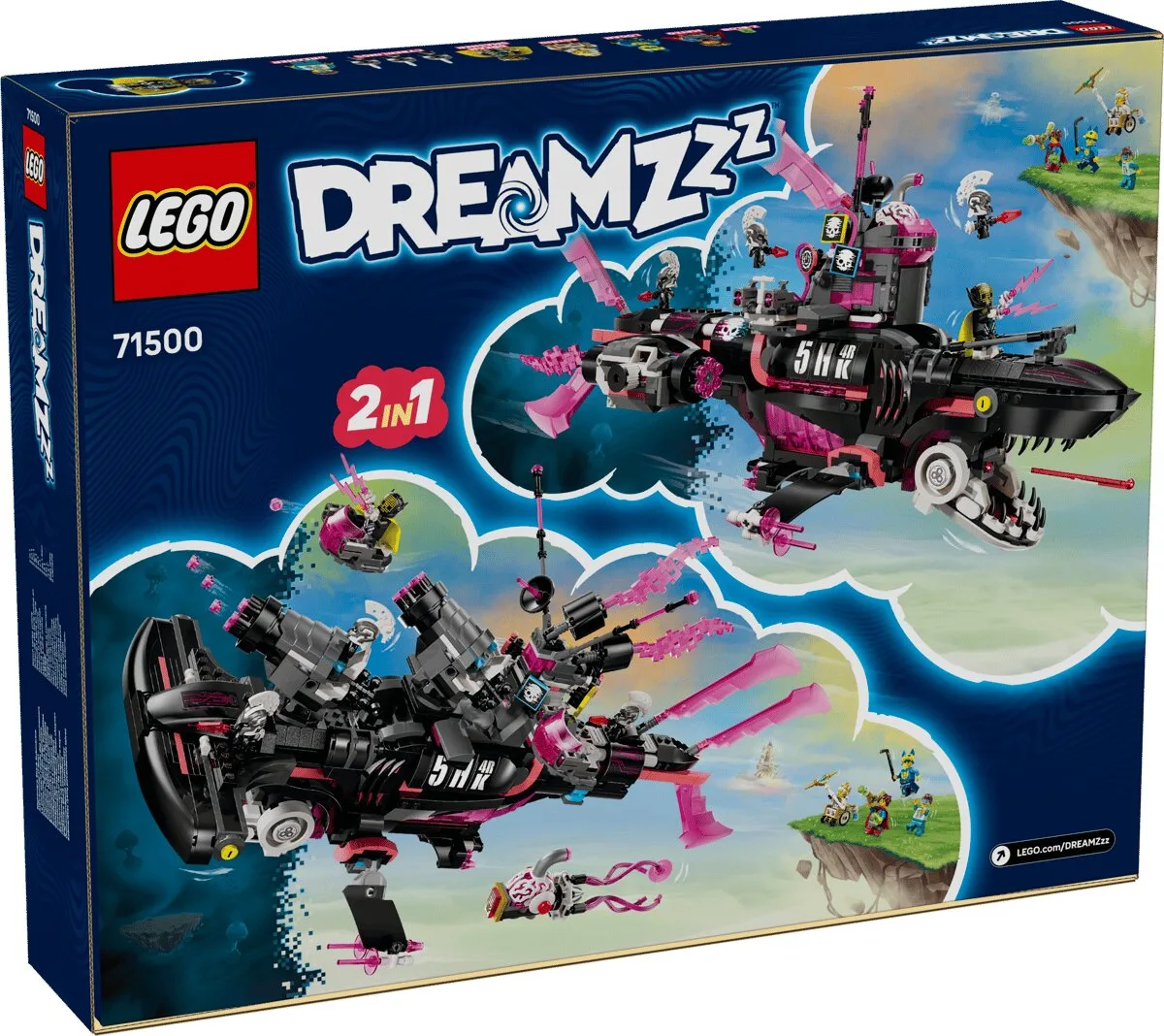 Конструктор LEGO Dreamzzz 9+ Підводний човен Акула Різнокольоровий