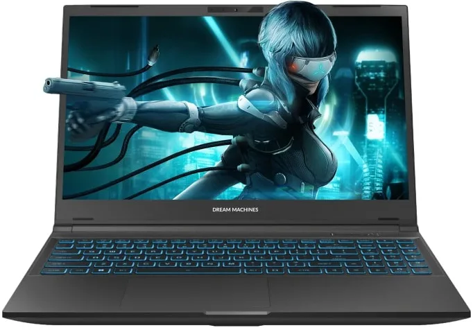 Ноутбук Dream Machines 15.6 чорний Intel i7 32GB SSD 1TB RTX 4050
