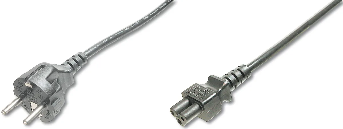 Кабель живлення DIGITUS Schuko > C5, 1.8м, чорний