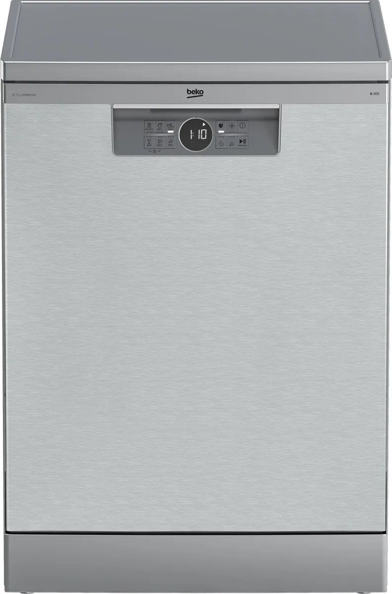 Посудомийна машина Beko, на 15 комплектів, клас енергоефективності A++, ширина 60 см, з дисплеєм та третім кошиком, з нержавіючої