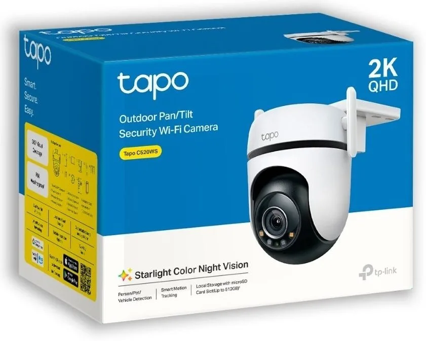 IP-Камера TP-LINK Tapo C520WS 4MP N300 1xFE LAN внешняя поворотная