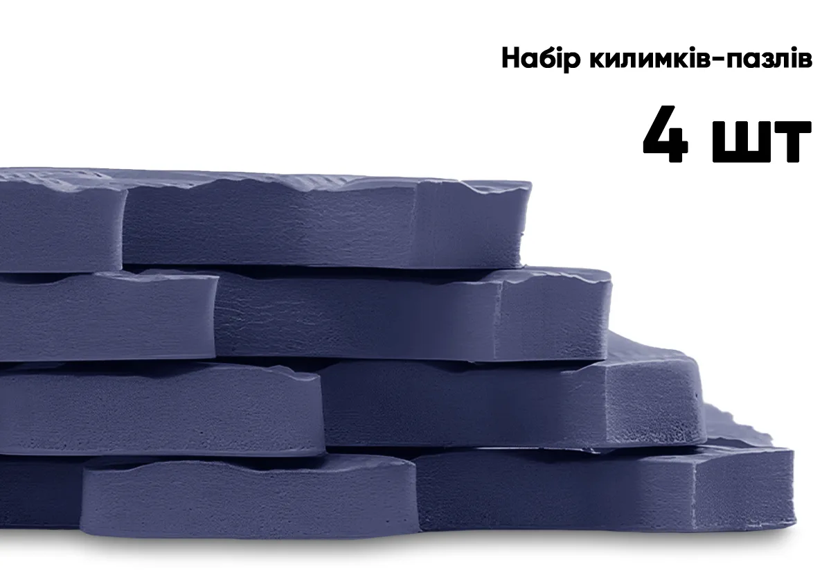 Татамі мат EasyFit EVA 60х60 см синій 4 шт