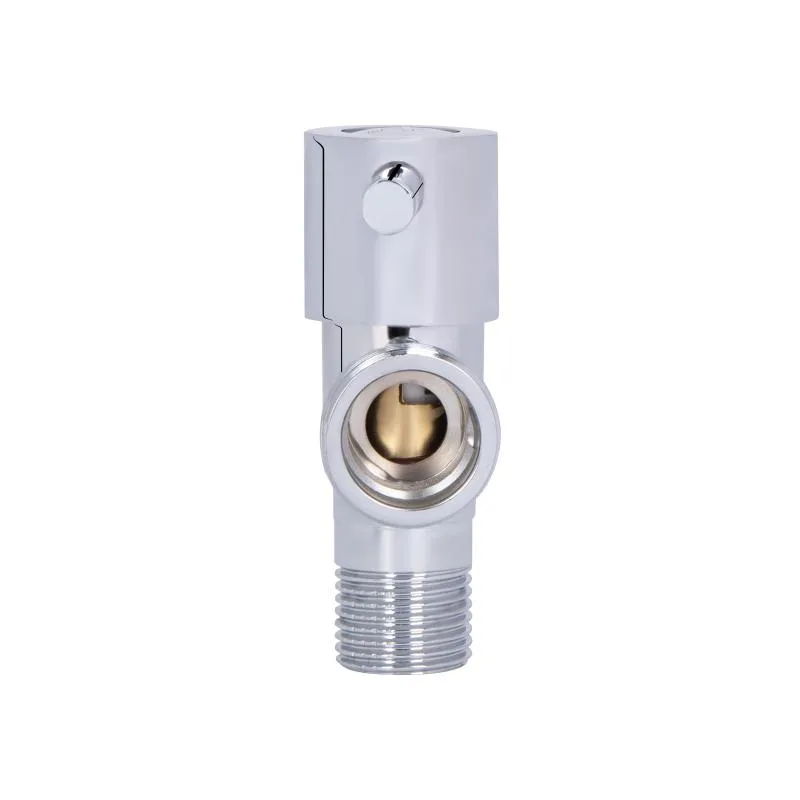 Кутовий кран 1/2" х 3/4" керамічна букса латунь хромований