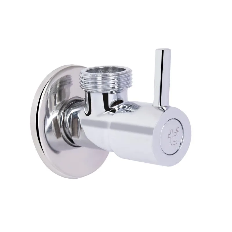 Кутовий кран 1/2" х 3/4" керамічна букса латунь хромований