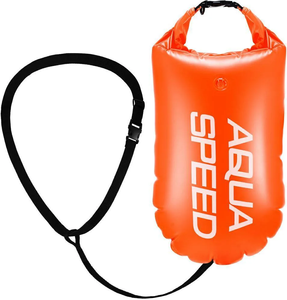 Буй для плавання AQUA SPEED ПВХ 17 літрів помаранчевий унісекс