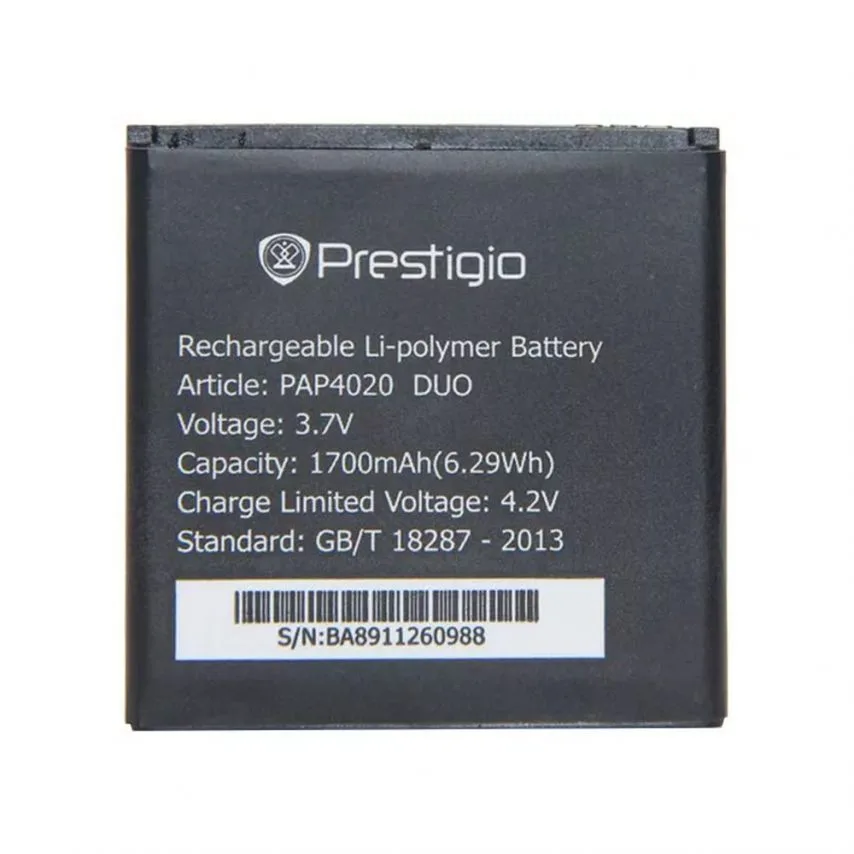 Акумулятор Prestigio 1700mAh 3.7V High Copy для телефонів
